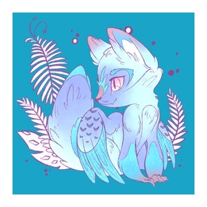 Feathery Fox Illustration