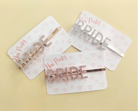 Bride Hair Clip hairstyles Bride favours Rhinestone hair accessory hen party gifts Bridal Shower hair decorative bride hair clip essential
