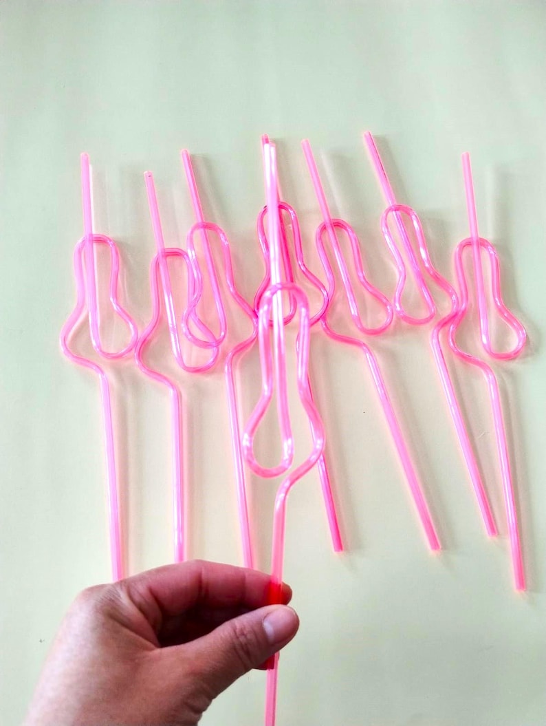 Hen Party Straws Bachelorette Party Decorations Bride To Be Favours Funny Plastic Straws Bridal Shower Accessories Bridesmaid image 9