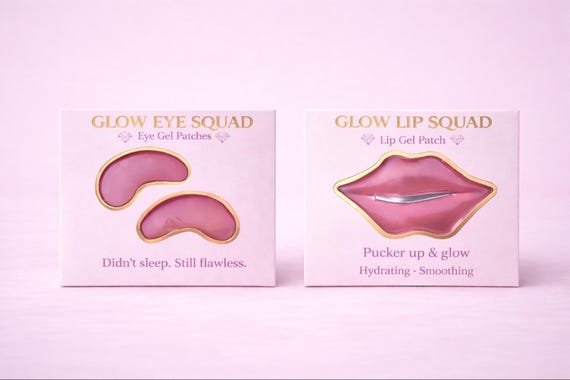 Hen Party Favours Bridesmaid Gift Box  Eye & Lip Patch Set Bachelorette Party Gift Team Bride Pamper Box