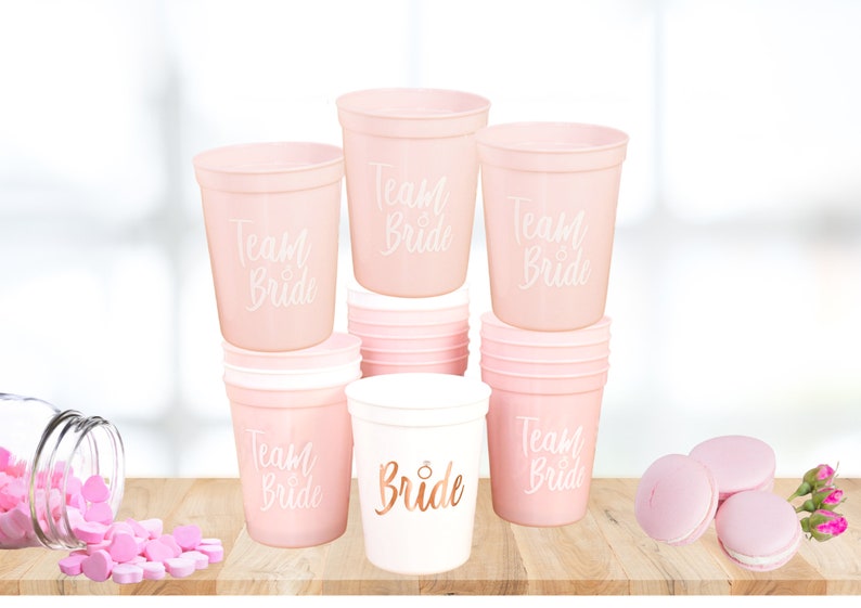 Hen Party Plastic Drinking Cups Bridal Shower Gift Team Etsy UK