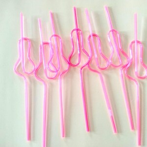 Hen Party Straws Bachelorette Party Decorations Bride To Be Favours Funny Plastic Straws Bridal Shower Accessories Bridesmaid image 10