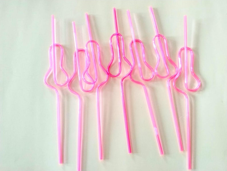 Hen Party Straws Bachelorette Party Decorations Bride To Be Favours Funny Plastic Straws Bridal Shower Accessories Bridesmaid image 10