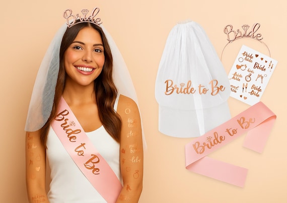 Bride to Be Hen Party Kit Hen party kit bride celebration bachelorette party Bride to be accessories Hen night party kit bride