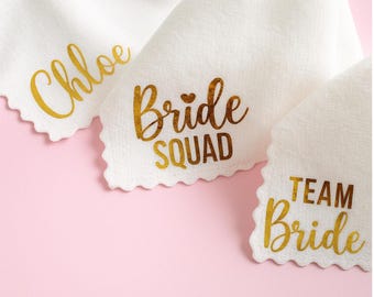 Hen party face towels Custom face towel Bachelorette party favors Bridal shower gifts Customized hen do favors Girls night out favors