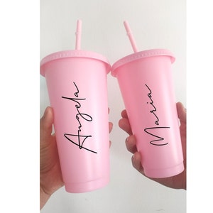 Personalised Tumbler cold drink hen party cups Reusable Party Cup Bachelorette party cups Travel Cups Cold Drink Cups Bridal party cups