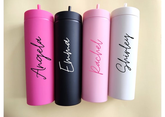 Hen Party Favour Custom Skinny Tumbler Personalised Gift for He Bachelorette Present Christmas Idea