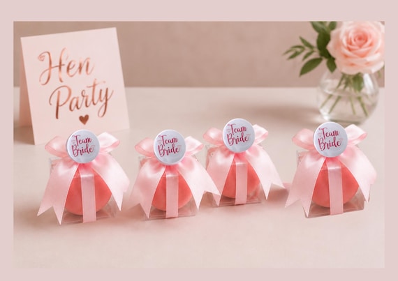 Team Bride Makeup Sponge Favour, Personalised Hen Party Gift Box, Custom Bachelorette Blender, Bridal Shower Keepsake, Hen Do Party Bag
