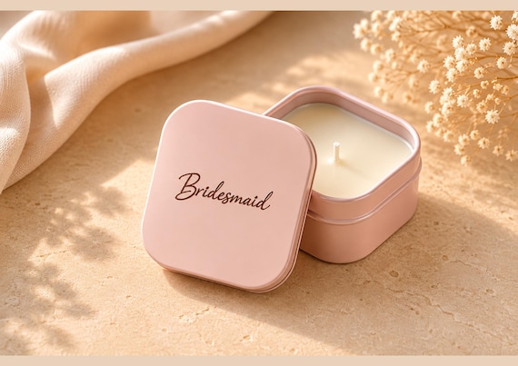 Bridesmaid Candle Gift, Hen Do Favour, Bridesmaid Proposal Gift, Bachelorette Party Favour, Bridal Shower Candle, Wedding Morning Gift