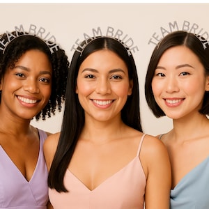 Team bride headbands pack favour Bachelorette headband party gifts hen do Bridal Party Accessory favours Hen night gifts