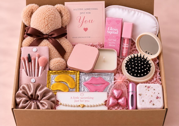 Beauty Gift Box Women Self Care Pamper Hamper Makeup Accessories Christmas Birthday Bridesmaid Present