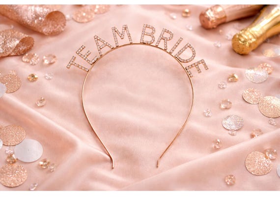 Team Bride Hen Party Headband Rhinestone Tiara for Bachelorette Celebration bride hen do gifts Bachelorette Bash hen party Hair Accessory