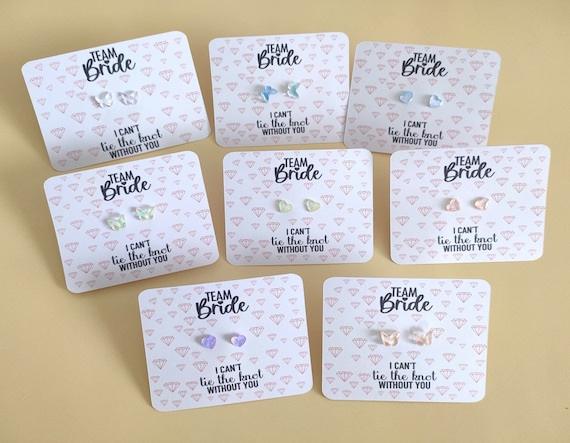 Bachelorette Party Earring Favours Fun Bridal Shower Gifts Hen party gifts Bridesmaid earrings gifts Hen night