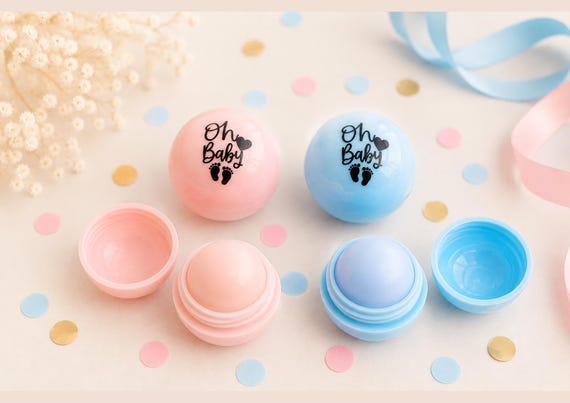 Gender Reveal Lip Balm Party Favours Baby Shower Gifts Unique Celebration Keepsakes for Guests Perfect Party Gifts