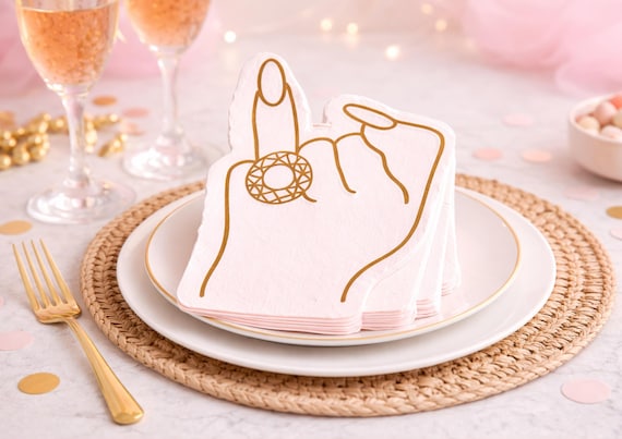 Hen Party Napkins Team Bride Decorations Bachelorette Table Decor Bridal Shower Engagement Supplies Squad Accessories