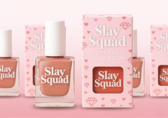 Nail Polish Set Hen Party Favors Bachelorette Gift Bride Squad Pamper Kit Peel Off Water Based