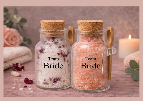 Hen Party Spa Bath Salts Favour Team Bride Bridal Shower Gift Bachelorette Favor Bridesmaid Self Care