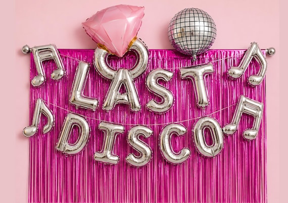 Last disco hen party decoration theme disco bachelorette party disco hen night inspiration backdrop hen party balloon garland hen do