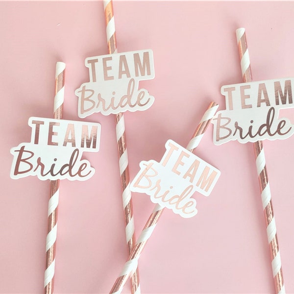 Team bride straw hen party decoration straw classic hen party straw Bachelorette party paper straw hen do party decoration Bride to Be Straw