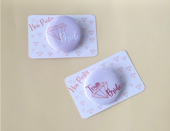 Hen party badge favour bachelorette party gifts badge bachelorette party decorations pin hen party favours hen do gifts hen party bag filler