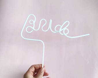 Bride Drink Straw for Hen Party Pink Bachelorette Cocktail Straw Fun Bride to Be Accessories for Girls Night Out Bridal Shower Decoration
