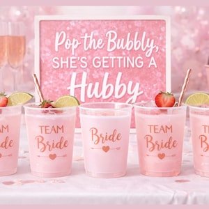 hen party cups, bachelorette cups, hen do drinkware, bridal party cups, bride squad cups, wedding party cups, party plastic cups, reusable party cups, hen party favours, bachelorette favours, bridal shower cups, wedding morning cups, pink party cups