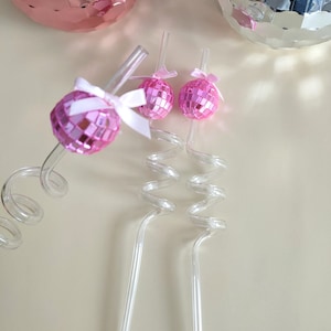 Disco Hen Party Straws Fun Bachelorette Night Accessories Decor Essentials Disco Hen Do Straws hen party decoration last disco decoration