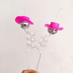 Disco Hen party straws Bachelorette party decorations Hen party accessories Hen night disco ball straw Bachelorette disco night