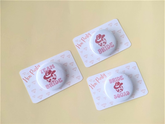 Hen Party Badge Bride to Be Hen Do Favours accessories bachelorette party favors bridal party gifts hen party accessories team bride pin