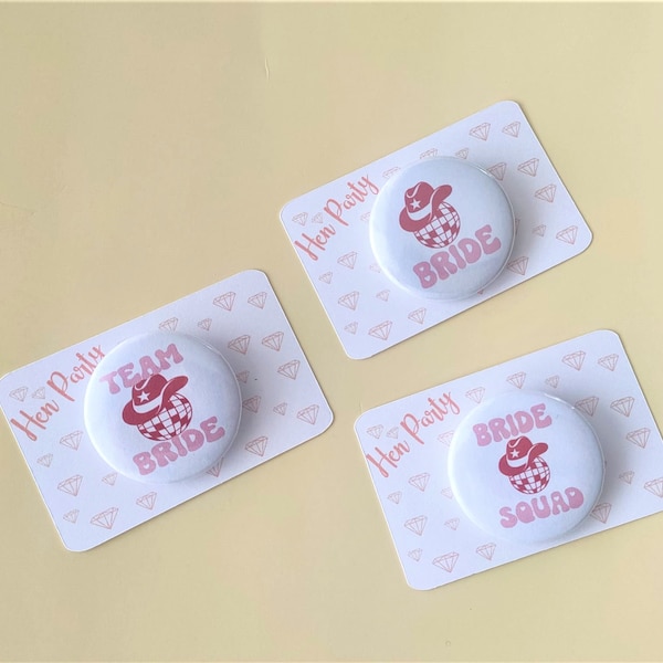 Insignia de despedida de soltera Novia para ser despedida de soltera Favores accesorios despedida de soltera favorece regalos de fiesta nupcial accesorios de despedida de soltera pin de novia del equipo