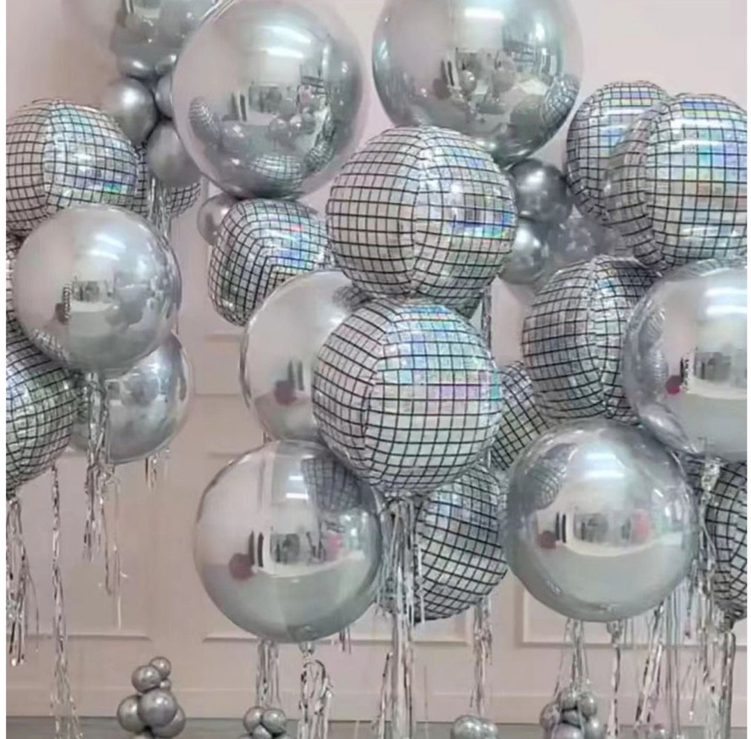 Disco Ball Hen Party Balloons Night Decorations Discothemed Etsy