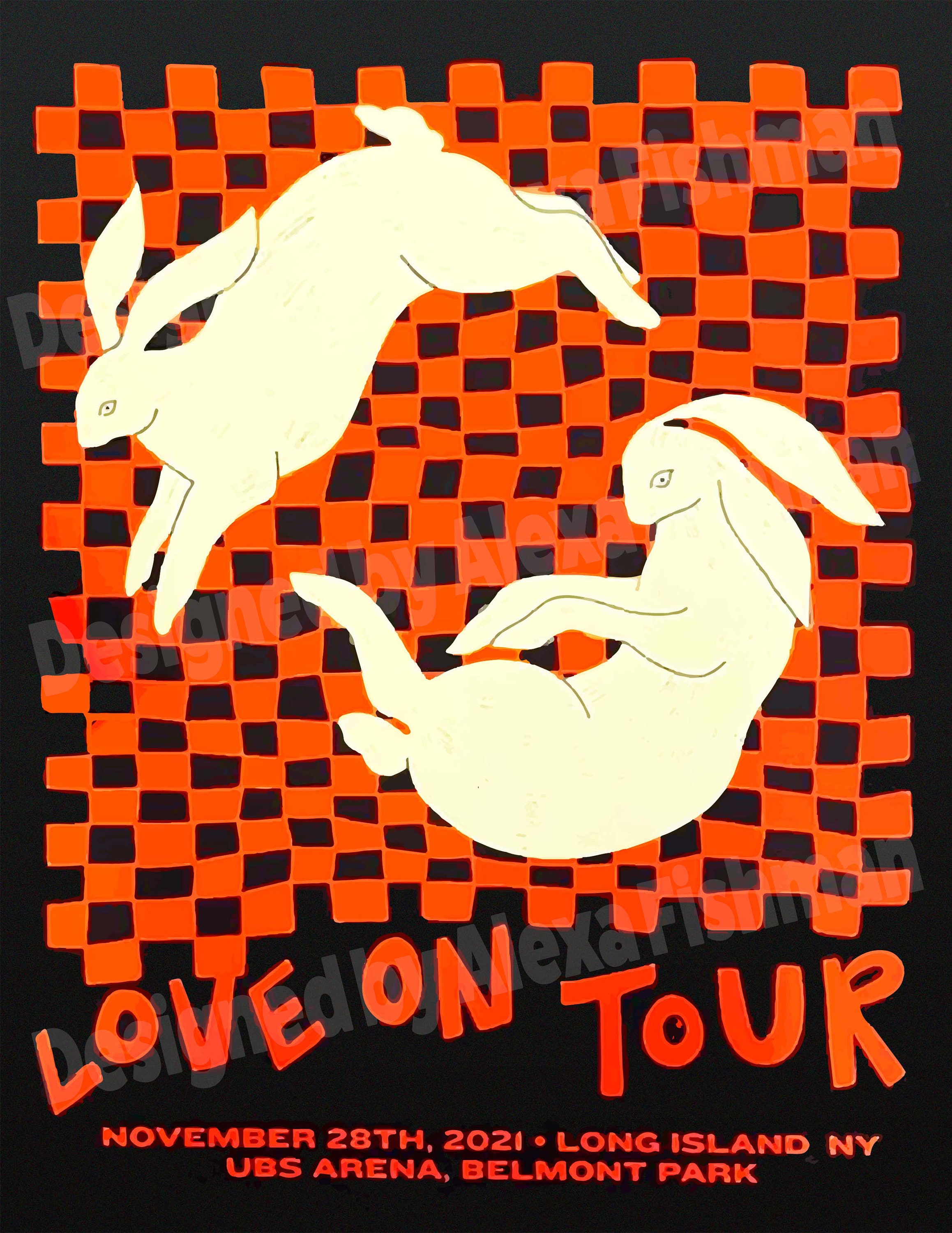 Harry Styles Love on Tour 2021 Bunns 8.5x11 Poster Art Print | Etsy