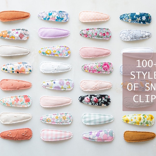 Fabric Snap Clips Baby Girl Hair Clips Girl Hair Accessory Etsy