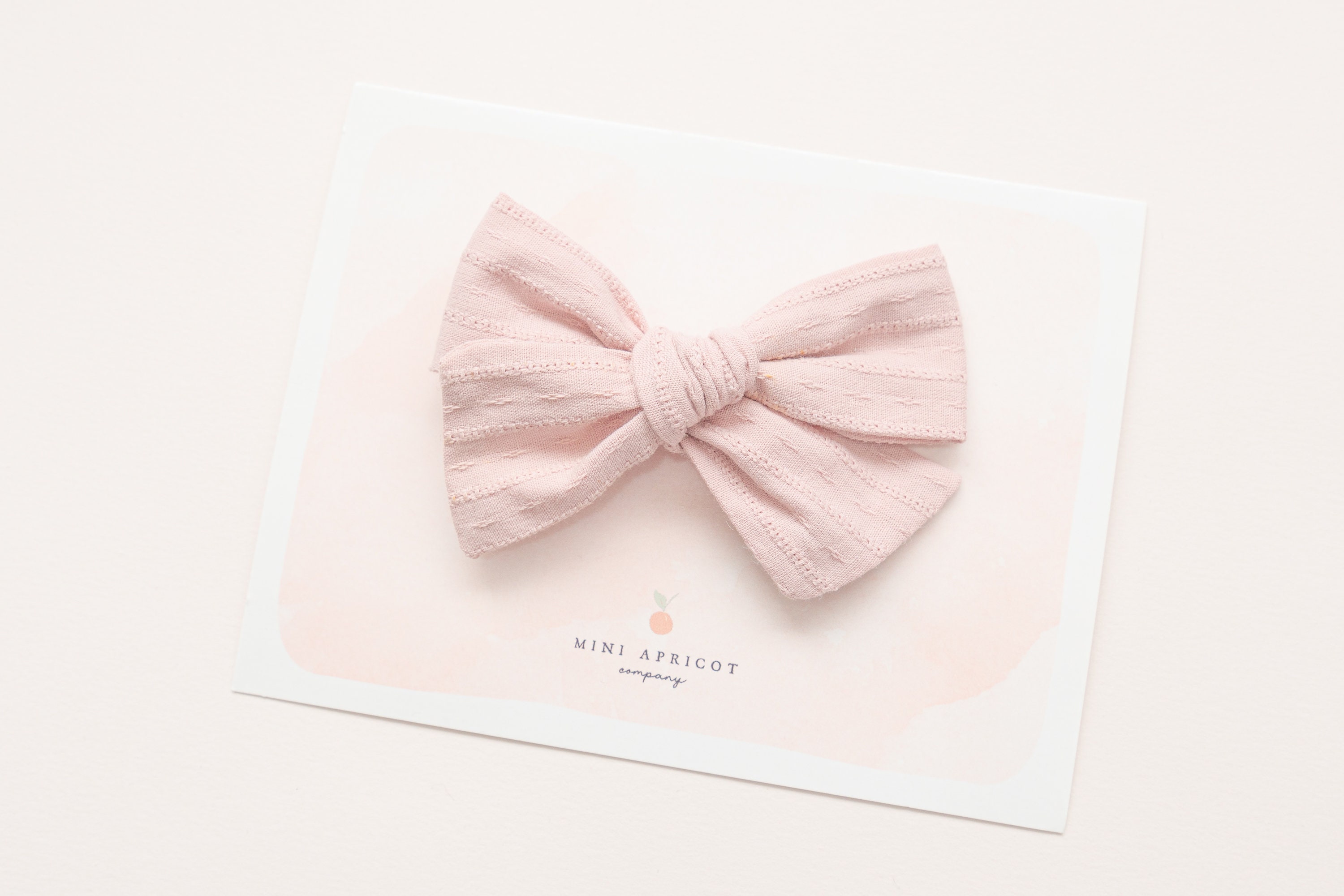 Bow Rosa BLUSH PINK EMBROIDERED Cotton Baby Hair Bow: Toddler Girl Pinwheel Bow ...