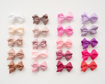 NUOVO** Fermagli a scatto con fiocco MEDIO, fermagli per capelli da bambina, accessorio per capelli da bambina, fermaglio per capelli da bambina piccola, fermaglio per frangia, accessori per bambini, fermaglio per capelli da neonata