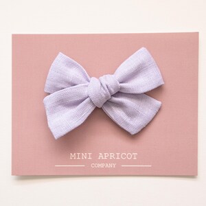 NEW** PURPLE LINEN baby hair bow, purple baby bow , newborn bow, girl bow, pinwheel bow, baby headband, nylon hair bow, textured hair bow
