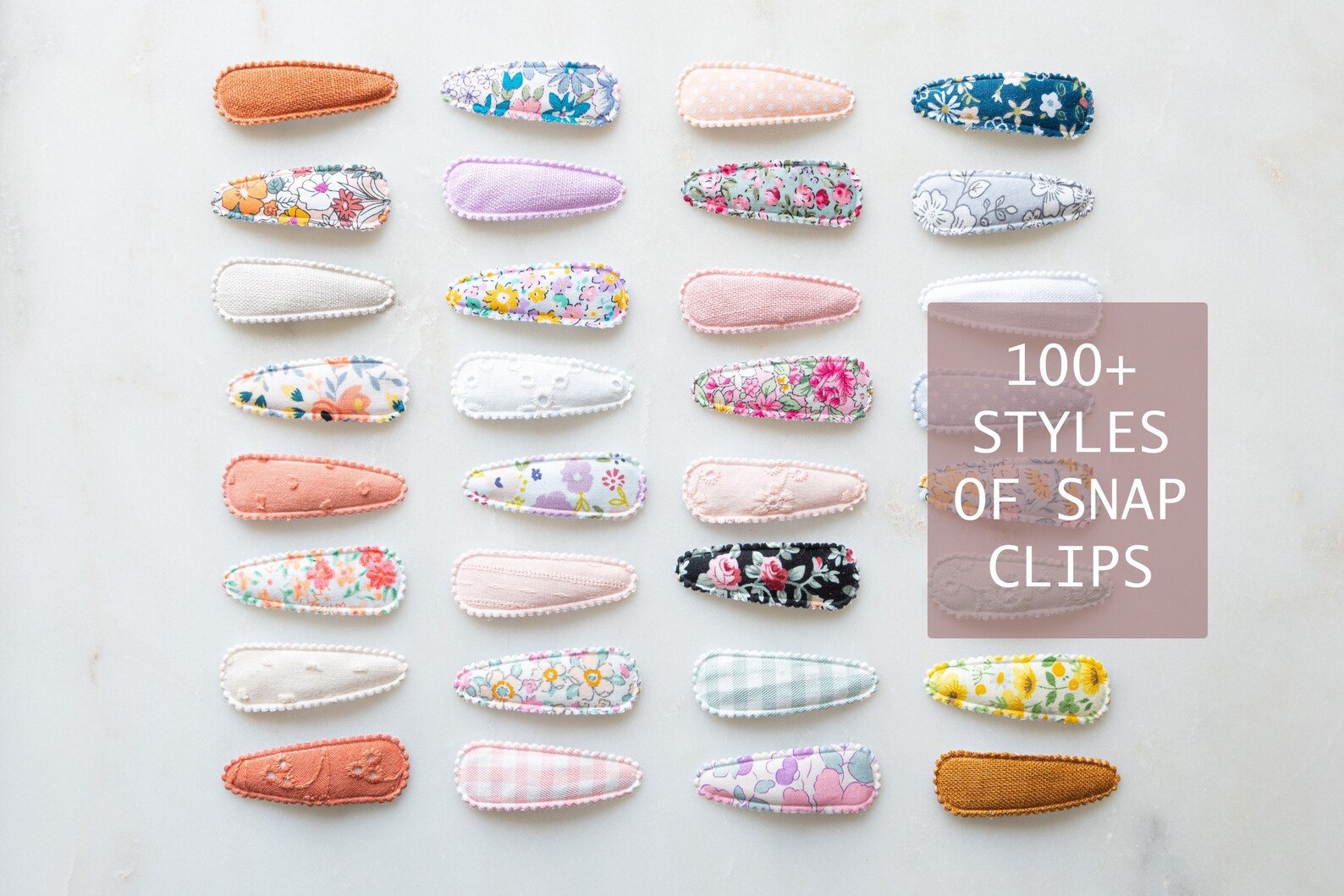 Fabric Snap Clips Baby Girl Hair Clips Girl Hair Accessory Etsy