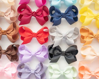 NUOVO** Grandi fermagli a coccodrillo con fiocco, fermagli per capelli da bambina, accessorio per capelli da bambina, fermaglio per capelli da bambina piccola, fermaglio per frangia, fermagli per capelli, molletta per capelli da neonata