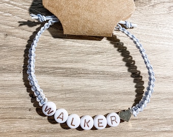 Adjustable Custom Name Bracelet, Personalized Name Word Bracelet, Personalized Jewelry, Name Bracelet, Unisex Bracelet