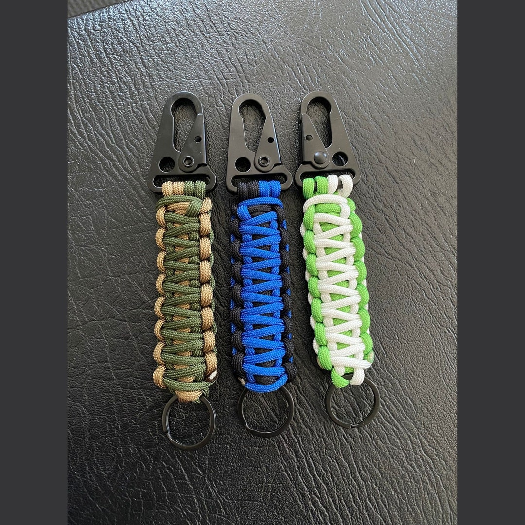 550 Paracord Keychain Tactical Keychain for Men and Women Etsy