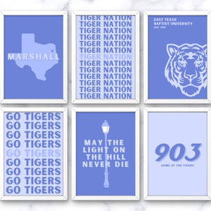 East Texas Baptist University Wall Art, ETBU Preppy Wall Art, ETBU Decor, Digital File, PDF