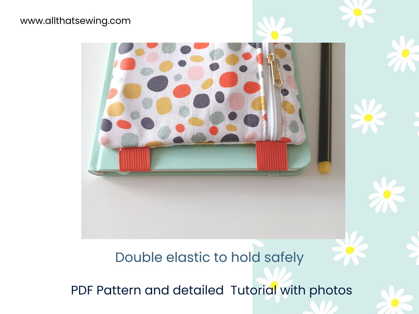 Planner Pouch Pattern, Zipper Pencil Case for Book, Journal Pen Pouch ...