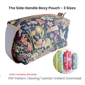 Boxy Pouch with Handle Sewing Pattern | Fabric Storage Bag Tutorial | Diaper Pouch Pattern