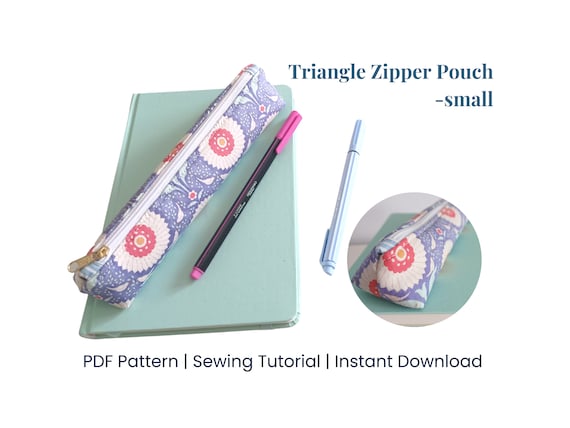 Small Pencil Pouch, Slim Pencil Case Pattern, Teacher Gift Idea PDF Sewing  Pattern 