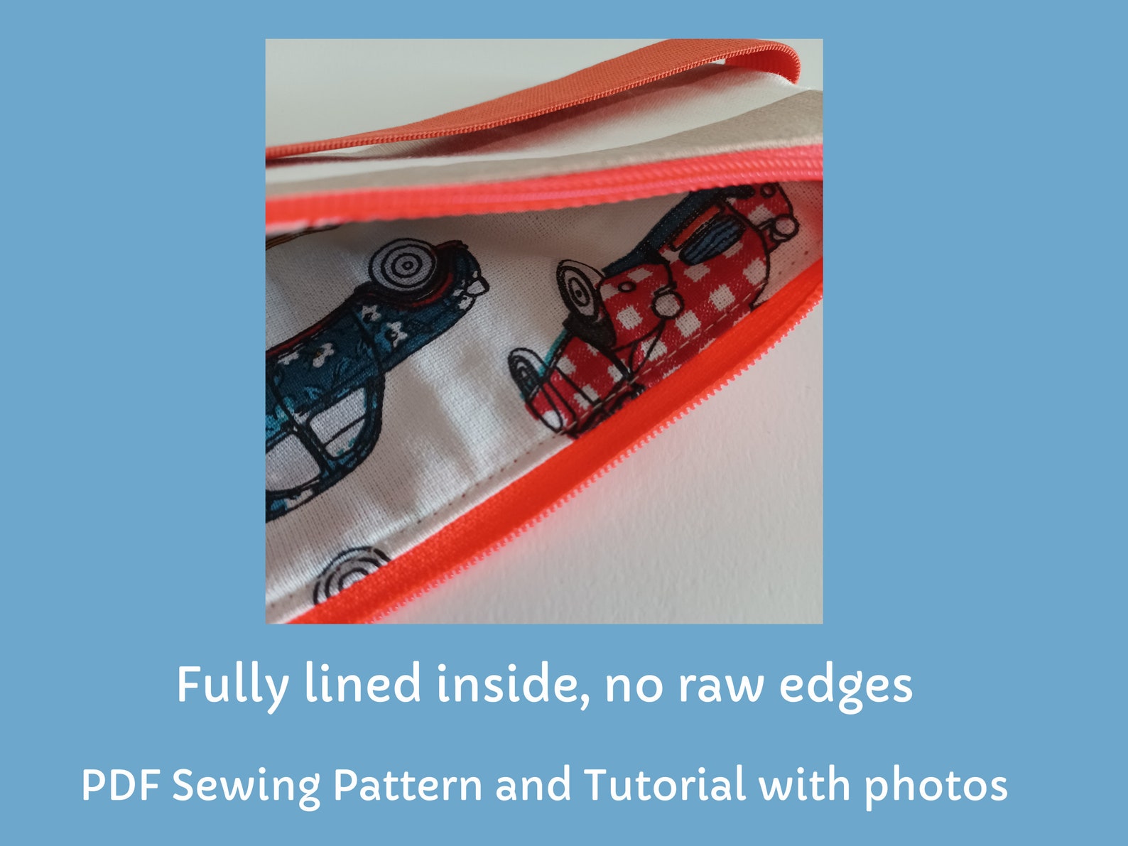 Notebook Elastic Pencil Case Sewing Pattern Zipper Pencil Etsy