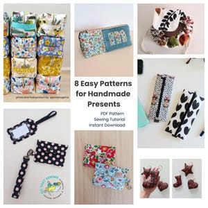 Easy to Sew Sewing Patterns, Beginner Sewing Patterns, Easy Handmade Gifts PDF Patterns