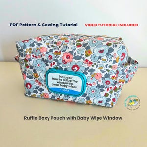 Diaper and Wipe Bag Sewing Pattern, Baby Diaper Pouch Pattern