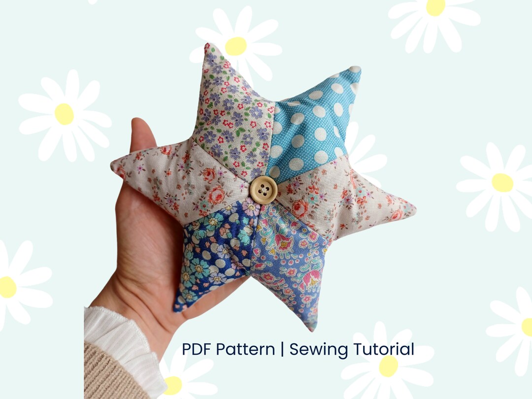 Christmas Star Pattern / Tree Topper - Christmas Decoration, PDF Sewing ...