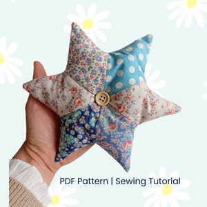 Christmas Star Pattern / Tree Topper - Christmas Decoration, PDF Sewing Pattern