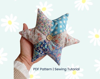 Christmas Star Pattern / Tree Topper - Christmas Decoration, PDF Sewing Pattern